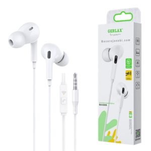 Gerlax E3 Stereo Earphones with Deep Bass & Hands-Free Mic