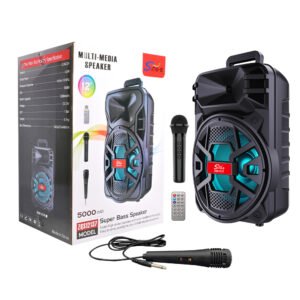 ZQS12137 12‑Inch Portable Bluetooth Subwoofer Speaker with RGB Lights & Dual Microphones