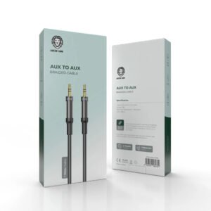 Green Lion AUX To AUX Braided Cable(1m)