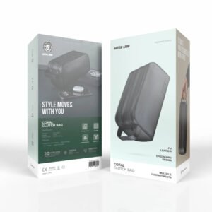 Green Lion Coral Clutch Bag 2 Zip