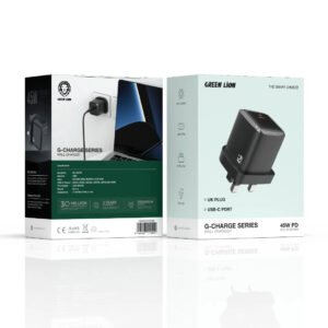 Green Lion G-Charge Series Wall Charger - UK Plug, USB-C, PD 45W