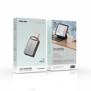 Green Lion OTG Adapter USB-A to USB-C / Lightning - Gray