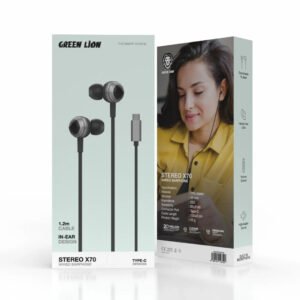 Green Lion Stereo X70 Wired Earphone 1.2m Type C