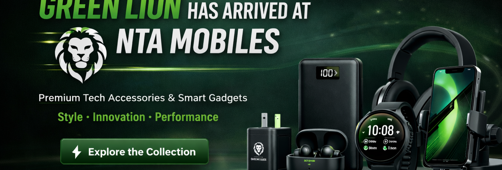 desktop green lion banner